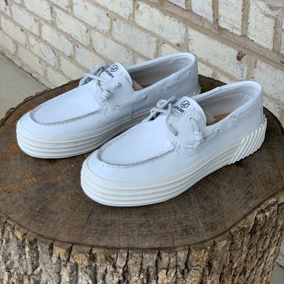 NWOT Women's Bahama 2.0 SeaCycled™ Platform Sneaker White (STS88713) SZ 9 - Picture 8 of 11